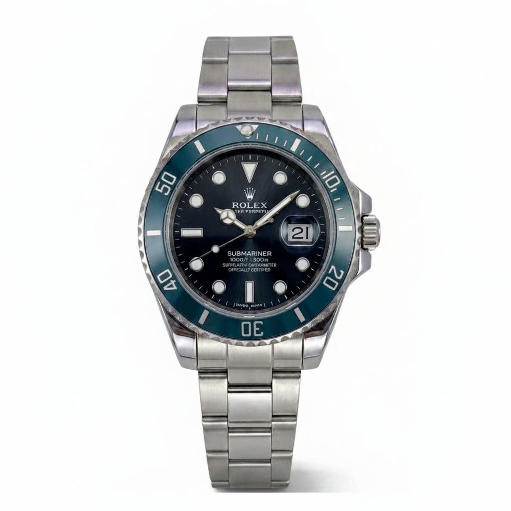 Rolex Submariner | Green Bezel Automatic Watch - Wristlines Main image