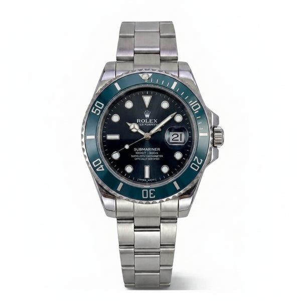 Rolex Submariner | Green Bezel Automatic Watch - Wristlines