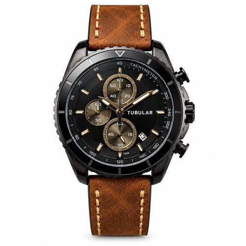 Tubular | Rugged Luxury Automatic Chronograph Watch Round Case - Wristlines